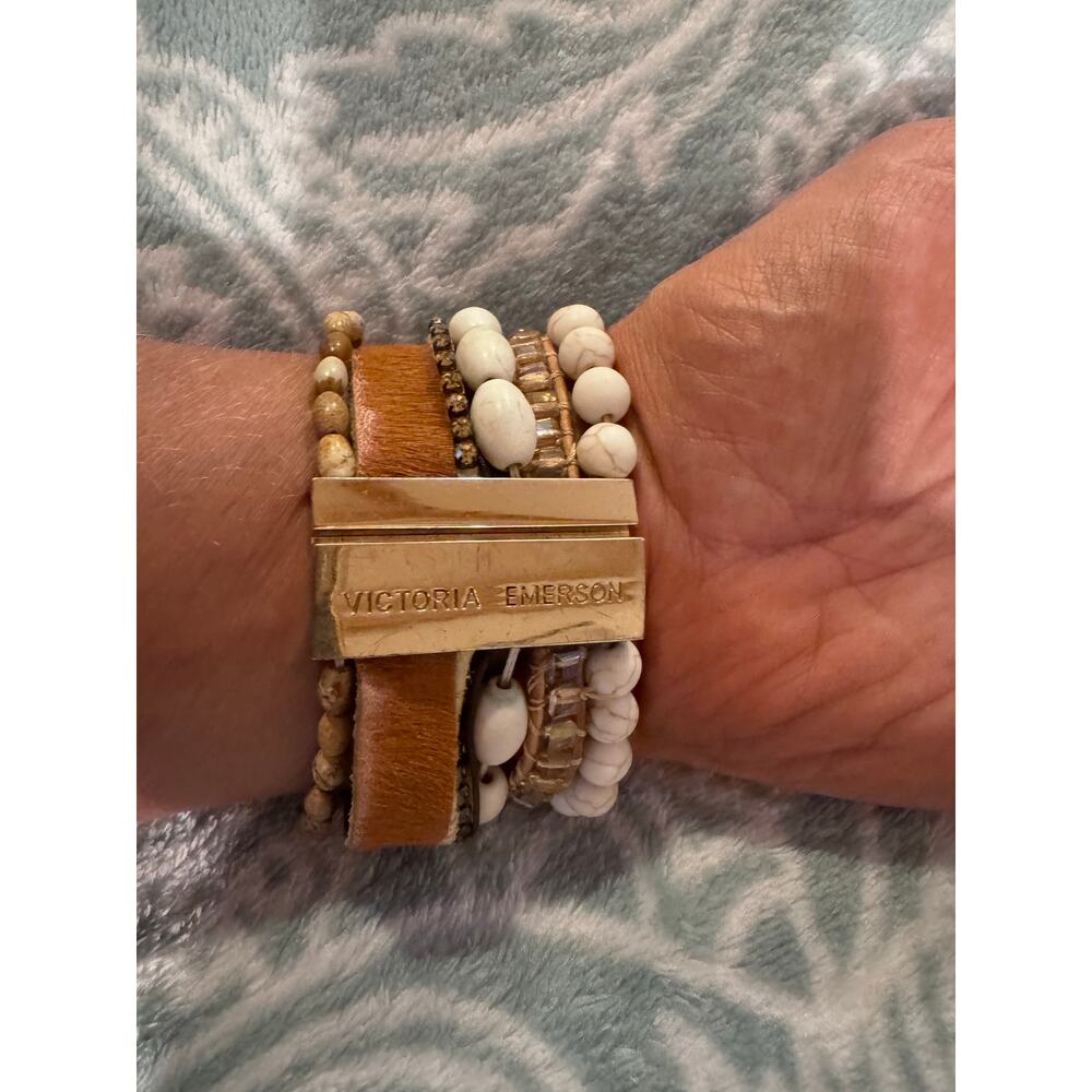 Victoria Emerson magnetic clasp boho bracelet 6 strand - Picture 1 of 6